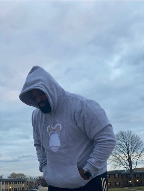 Gray hoodie styling